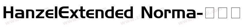 HanzelExtended Norma字体转换
